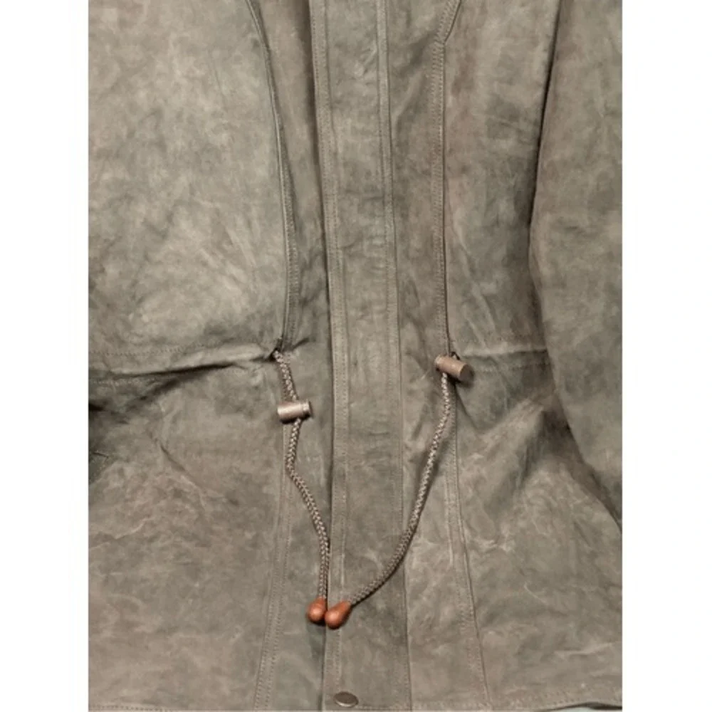 Vintage Luppe Genuine Brown Leather‎ Coat Made in Mexico XL